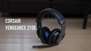 Corsair Vengeance 2100 Dolby 71 Wireless Gaming Headset Overview [upl. by Acissehc]