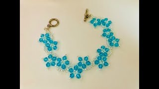 Blossom Beaded Bracelet or NecklaceDIY Beaded Bracelet [upl. by Uy]