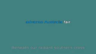 Advance Australia Fair karaoke [upl. by Dauf]