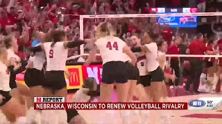 NReports Nebraska Volleyball prepares for rivalry match at Wisconsin [upl. by Cordie914]