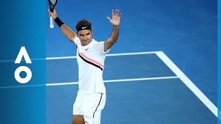 Tomas Berdych v Roger Federer match highlights QF  Australian Open 2018 [upl. by Clausen]