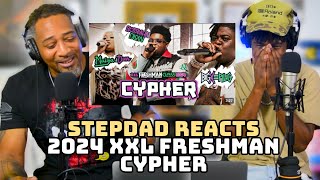 STEPDAD REACTS to 2024 XXL FRESHMAN CYPHER [upl. by Omolhs843]