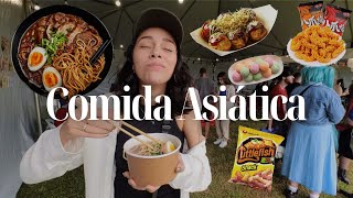 Provando comidas asiáticas no Hana Matsuri Festival das Flores  VLOG [upl. by Anoik]