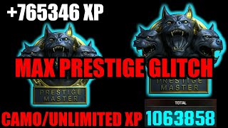 NEW MAX PRESTIGE GLITCH BO6 CAMOUNLIMITED XP GLITCH BO6 BO6 GLITCHES BO6 ZOMBIES GLITCH [upl. by Sirob]