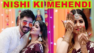 NISHI KI MEHENDI WEDDING FUNCTION DAILY VLOG 4  NISHI ATHWANI pranish [upl. by Jarin688]