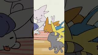 Eeveelutions fofos lambendo o pirulito gigante de algodão doce [upl. by Donalt]