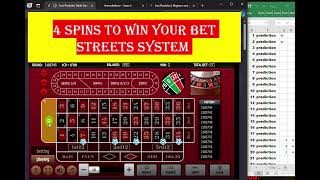 Wining roulette system streets wins in 4 spins live dealer roulette [upl. by Nuajed]