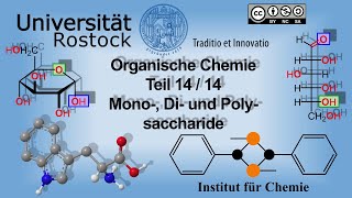 Einführung Organische Chemie Teil 14 Mono Di und Polysaccharide [upl. by Aoht]