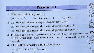 Class 7th maths l Chapter 1 l integers l introduction l NCERT l CBSE BOARD l 20242025 New pattern [upl. by Anaiq]