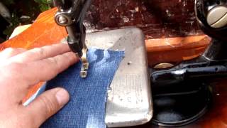 Old Vintage Antique American Wilcox  Willcox amp Gibbs Sewing Machine See Video [upl. by Tniassuot]