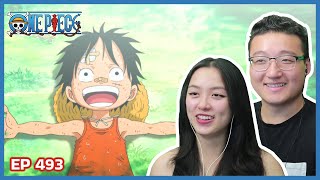 LUFFYS BACKSTORY  One Piece Episode 493 Couples Reaction amp Discussion [upl. by Ranita]