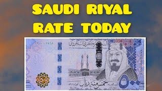 Saudi Riyal Exchange Rate Today  101124 [upl. by Jaquith]