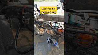 Discover 125 cc bike full engine crankshafts jammed bajaj [upl. by Yleek]