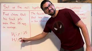 Null Hypothesis and Alternative Hypothesis Setup [upl. by Susanna428]