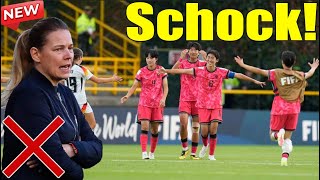 Schock Die deutsche U20Frauenmannschaft schied nach der Niederlage gegen Südkorea plötzlich aus [upl. by Aneret]