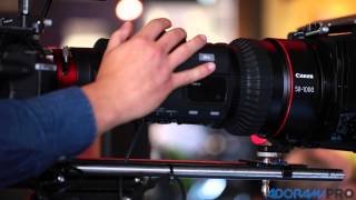 NAB 2015 First Look Canon C300 Mark II amp CineServo 501000mm Lens [upl. by Gregoire]