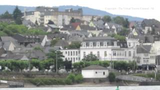 Bingen Car Ferry over the Rhine to Rudesheim in Germany  der Rhein [upl. by Akkahs]