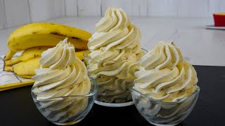 Crema de Plátanos SIN AZÚCAR AÑADIDO Extra Firme rellenar y decorar pasteles ▪ Deliciosa y Saludable [upl. by Allrud]