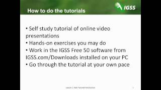 01  IGSS Tutorial Introduction [upl. by Asirehc]