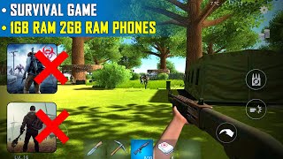 Best Survival Game for 1gb and 2gb Ram Phones [upl. by Narhet]