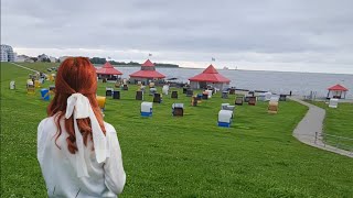 Cuxhaven und einmaliger Strandspaziergang nahe dem Hafen [upl. by Ecallaw792]