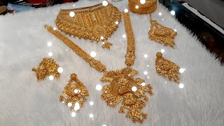 Rupar full bridal set  Gold polish  silver jewllery  Forazi Channel [upl. by Neeka]