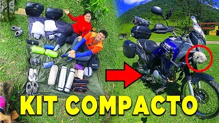 O QUE LEVAMOS EM NOSSOS MOTO ACAMPAMENTO  KIT LEVE E COMPACTO DE ACAMPAMENTO [upl. by Alanna]