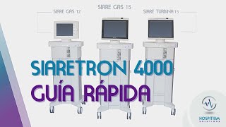 Siaretron 4000  Guia Rapida de Uso  Marca Siare  Hospitium Solutions [upl. by Sabu]