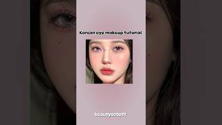 Korean eye makeup tutorial aesthetic beautyhacks makeuptutorial shorts fyp 2025 [upl. by Heeley]