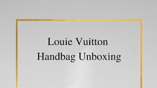 Unboxing An Epi Vintage Louis Vuitton Bag 💙 [upl. by Ahsrat68]