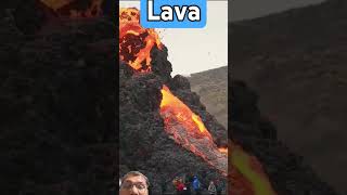 Lava liquid volcano volcanicisland lava volcanoisland fire volcanic travel iceland nature [upl. by Everett]