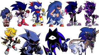 Niveles de Poder de SONICEXE Friday Night Funkin Actualizaciones [upl. by Ekeiram717]