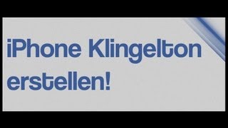 iPhone Klingelton SELBER erstellen [upl. by Nadda114]