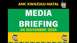 ANC KZN MEDIA BRIEFING [upl. by Eiznik]