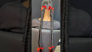 Fishtail Ponytails ♥️ fishtails fishtailbraid ponytail ponytailhairstyle hairstyle hair [upl. by Circosta]