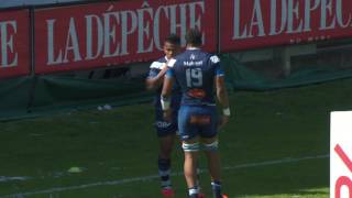 TOP 14 – Castres  La Rochelle  6720 Essai David SMITH CAS – J24 – Saison 20152016 [upl. by Doniv441]