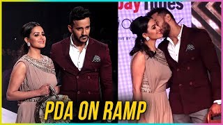 Anita Hassanandani KISSED By Hubby Rohit On Ramp  Bombay Times Fashion Week [upl. by Candace]