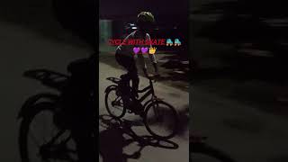 Cycle with skate auysh skate 🛼🛼💜👑 [upl. by Zenia]