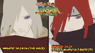 Naruto Shippuden Ultimate Ninja Storm Revolution Skins DLC9 Nagato White Hair Nagato Akatsuki [upl. by Rim]