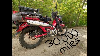 30000 miles on a 22 Honda CT 125 [upl. by Aelegna935]