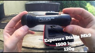 2017 EXPOSURE LIGHTS Diablo amp Race MTB lights unboxing amp 1st ride [upl. by Sterne]