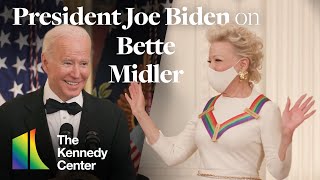 President Joe Biden on Bette Midler  44th Kennedy Center Honors White House Reception [upl. by Dafodil]