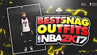 BEST SNAGGER OUTFITSDRIPPY FITS🌊 🐴😱 NBA 2K17 🔥 [upl. by Budge]