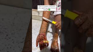 How to remove mehandi after applying sugar lemon syrup‼️✅mehandi mehndidesign remove mehndi [upl. by Newsom]