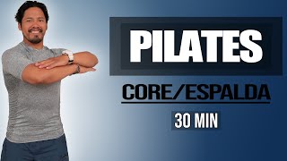 PILATES para fortalecer ABDOMEN y ESPALDA 🦋 30 minutos  Siéntete Joven [upl. by Jonati]