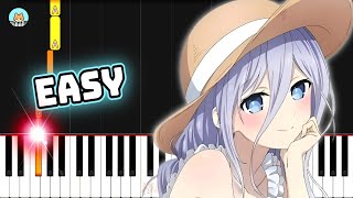 Date A Live V OP  quotParadoxesquot  EASY Piano Tutorial amp Sheet Music [upl. by Mindy]