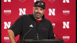 Nebraska Football Coach Matt Rhule  PreIndiana [upl. by Papp504]