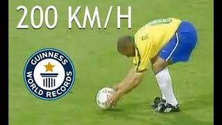 Top 10 Fastest Football Shots [upl. by Cilo446]