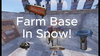 Set up a Farm base in the snow  Rust [upl. by Atiraj800]