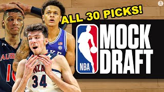 2022 NBA Mock Draft 20 ALL 30 FirstRound Picks  CBS Sports HQ [upl. by Adriel]